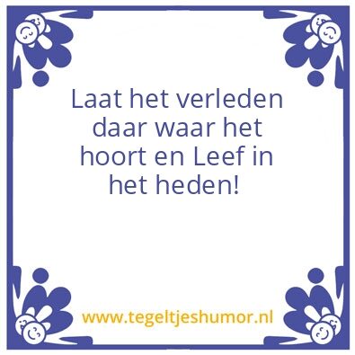 Tegeltje: verleden