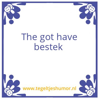 Tegeltje: Jeroen