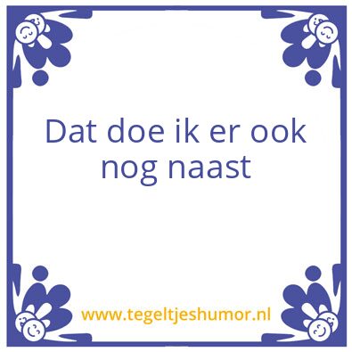 Tegeltje: Test