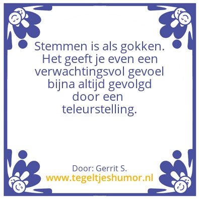 Tegeltje: Ik ben Gerrit.