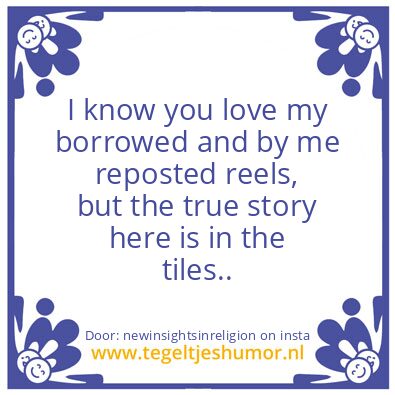 Tegeltje: we are having fun here
