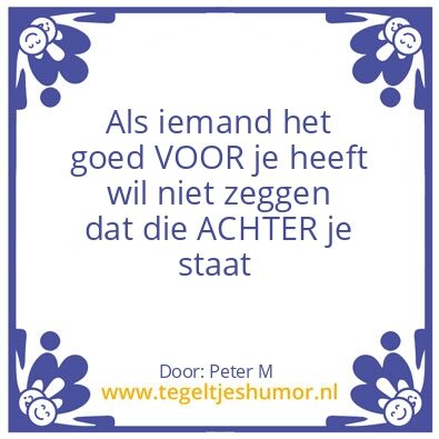 Tegeltje: Vanzelf