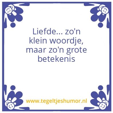 Tegeltje: spreuk