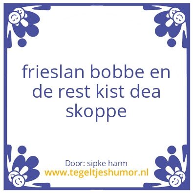 Tegeltje: frieslan