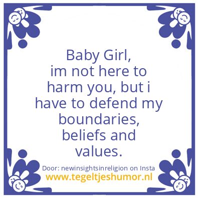 Tegeltje: Baby Girl
