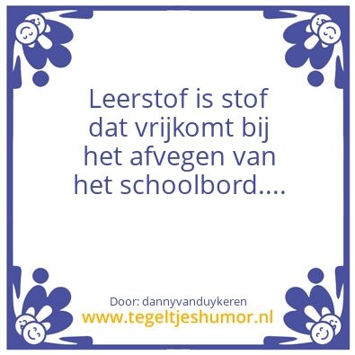 Tegeltje: Tegel