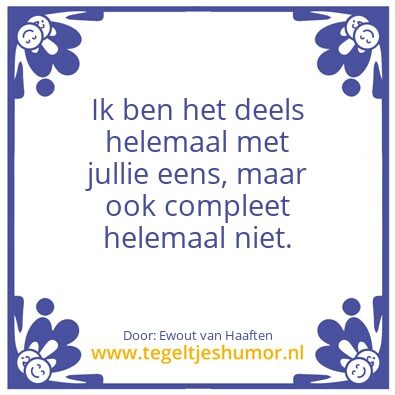 Tegeltje: Web Morning Standup
