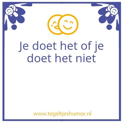 Tegeltje: Witjens