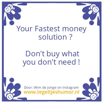 Tegeltje: great business man / woman