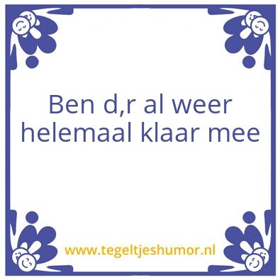 Tegeltje: Tammie