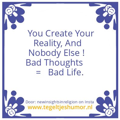 Tegeltje: Living Out Of Ego Is Easy