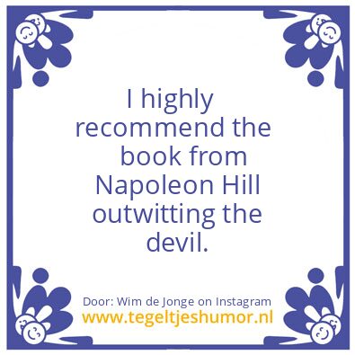 Tegeltje: I highly recommend  :