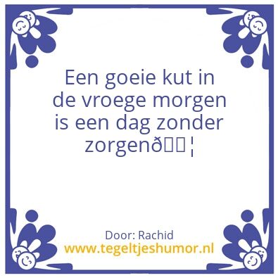 Tegeltje: .
