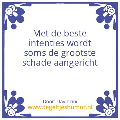 Tegeltje: schade