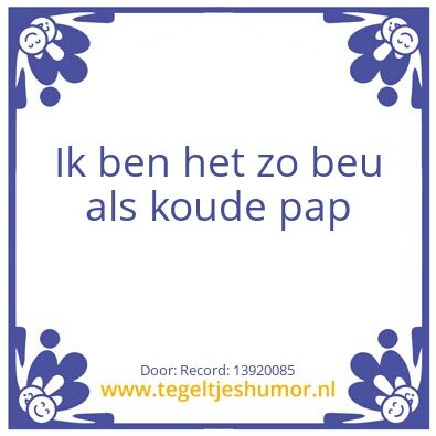 Tegeltje: Haha