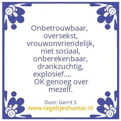 Tegeltje: Ik ben Gerrit