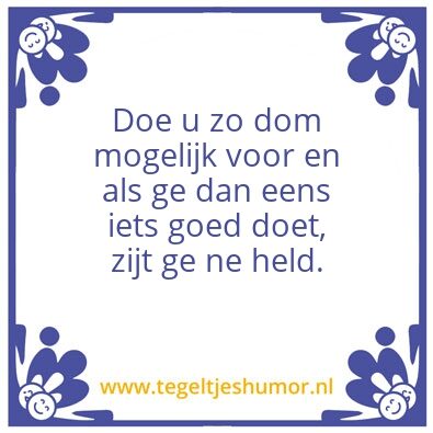 Tegeltje: Tonerider levenswijsheden: Nr1