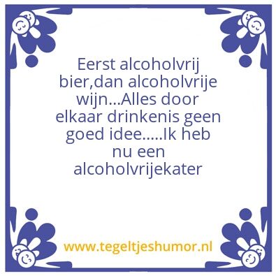 Tegeltje: #Dry January