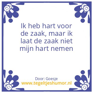 Tegeltje: Overdenking
