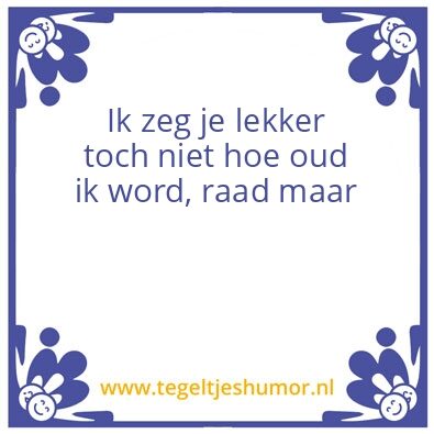Tegeltje: verjaardag