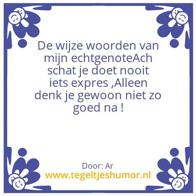Tegeltje: Tedegn