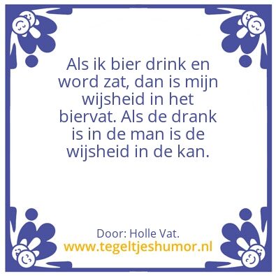 Tegeltje: De wijsheid. â€¦..