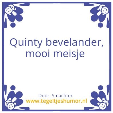 Tegeltje: Smachten