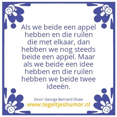 Tegeltje: IdeeÃ«n.