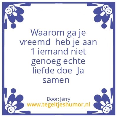 Tegeltje: Liefde