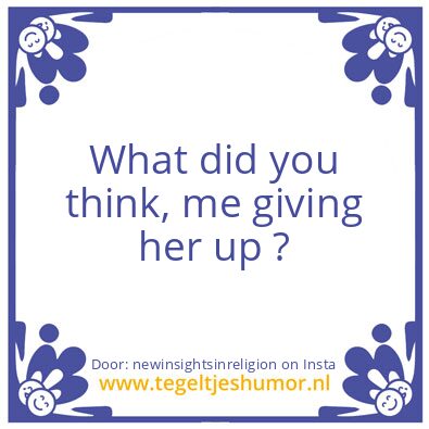 Tegeltje: The key to my Lady’s Heart
