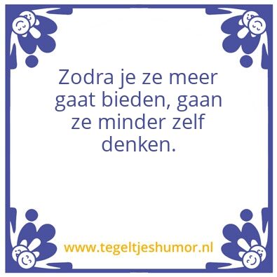 Tegeltje: Bieden