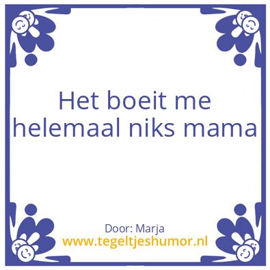 Tegeltje: Wijsheid zoon