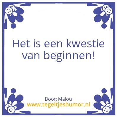 Tegeltje: Levenswijsheid