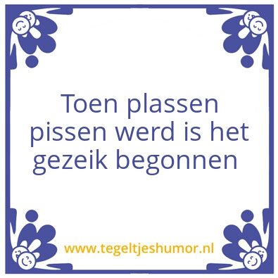 Tegeltje: Toen