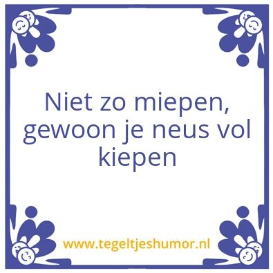 Tegeltje: Tegel