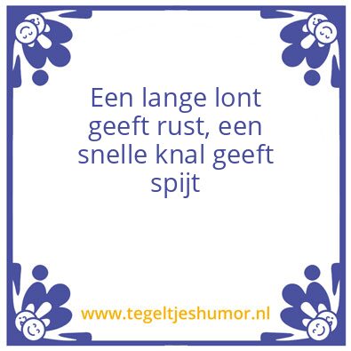 Tegeltje: VWC