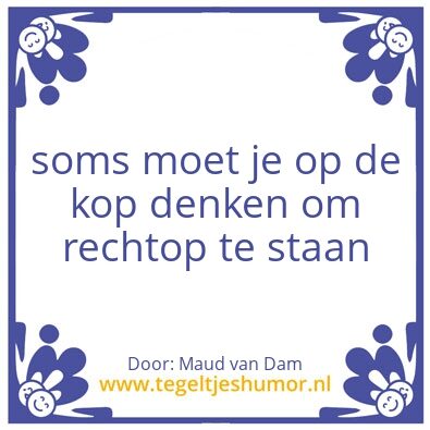 Tegeltje: heeft maud gesproken