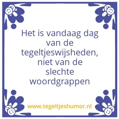 Tegeltje: A