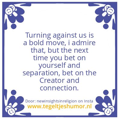 Tegeltje: just like before…