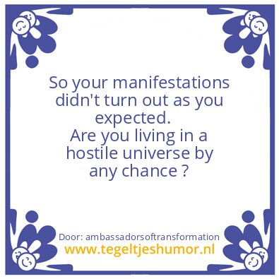 Tegeltje: IN YOUR LIFE