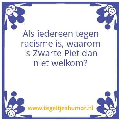 Tegeltje: Racisme