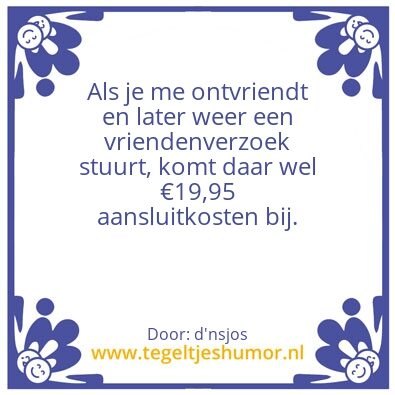 Tegeltje: Indien ontvriend
