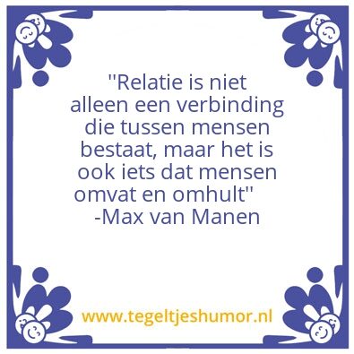 Tegeltje: Max van Manen