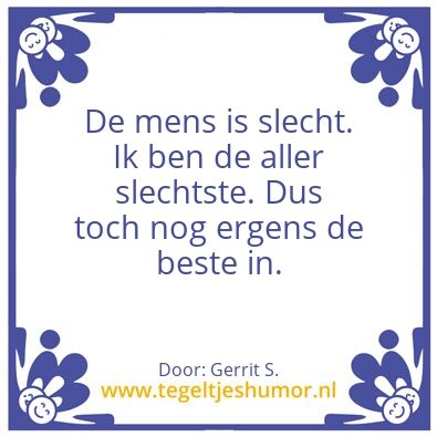 Tegeltje: Ik ben Gerrit.