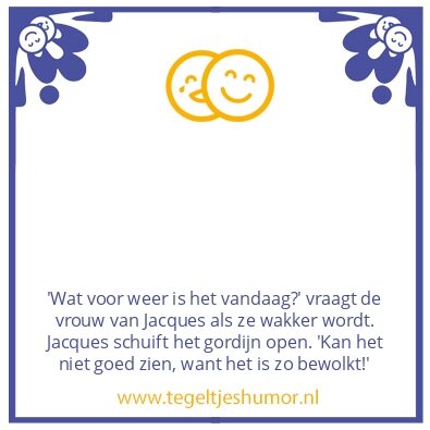 Tegeltje: Het weer
