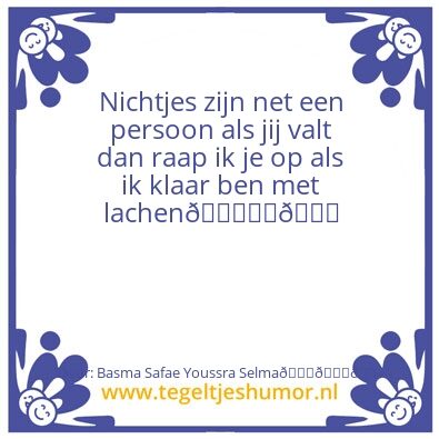 Tegeltje: Nichtjes