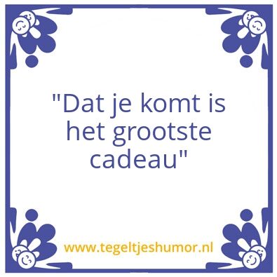 Tegeltje: Verjaardag