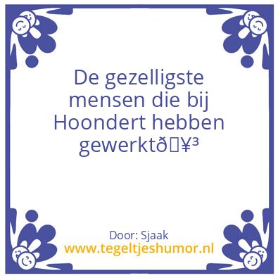 Tegeltje: Gezellig
