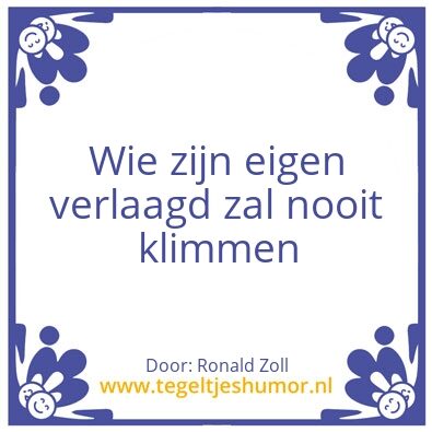 Tegeltje: Ronald Zoll