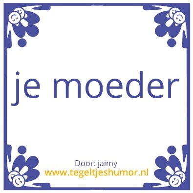 Tegeltje: Tegel